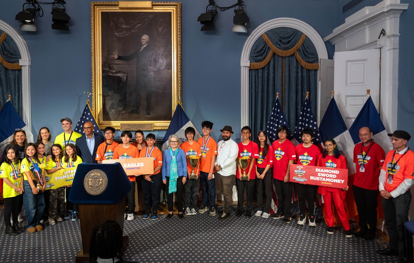 Mayor Adams, Chancellor Aviles-Ramos, Commissioner Kaufman Kick Off 2026 