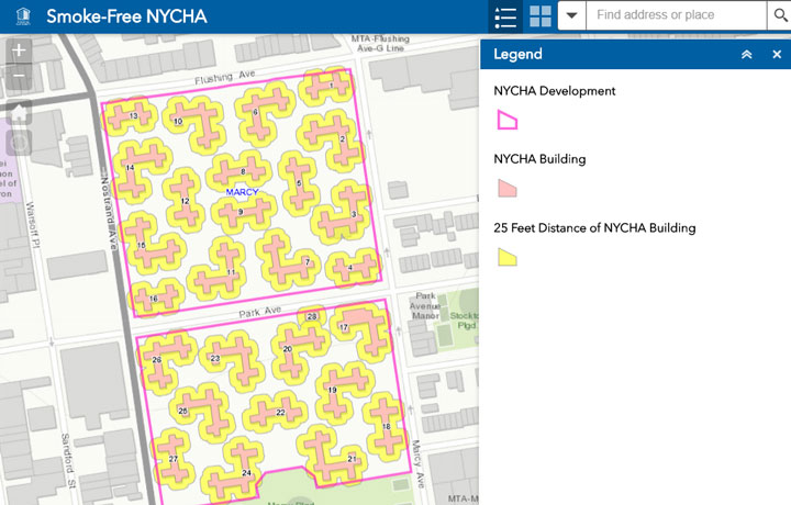 Picture of smoke free map