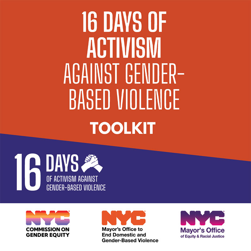 16 Days of Activism Against Gender-Based Violence Toolkit