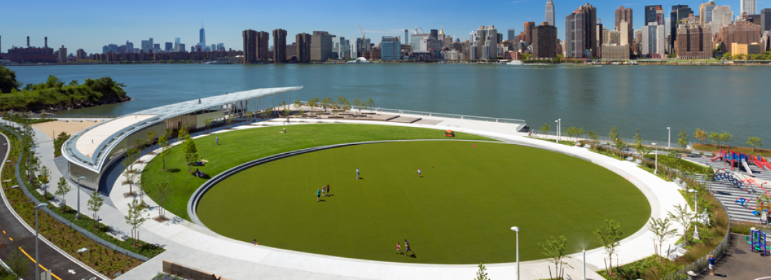 Overhead view of Hunter's Point South