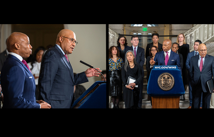 Mayor Adams presenting the FY26 Preliminary Budget
                                           