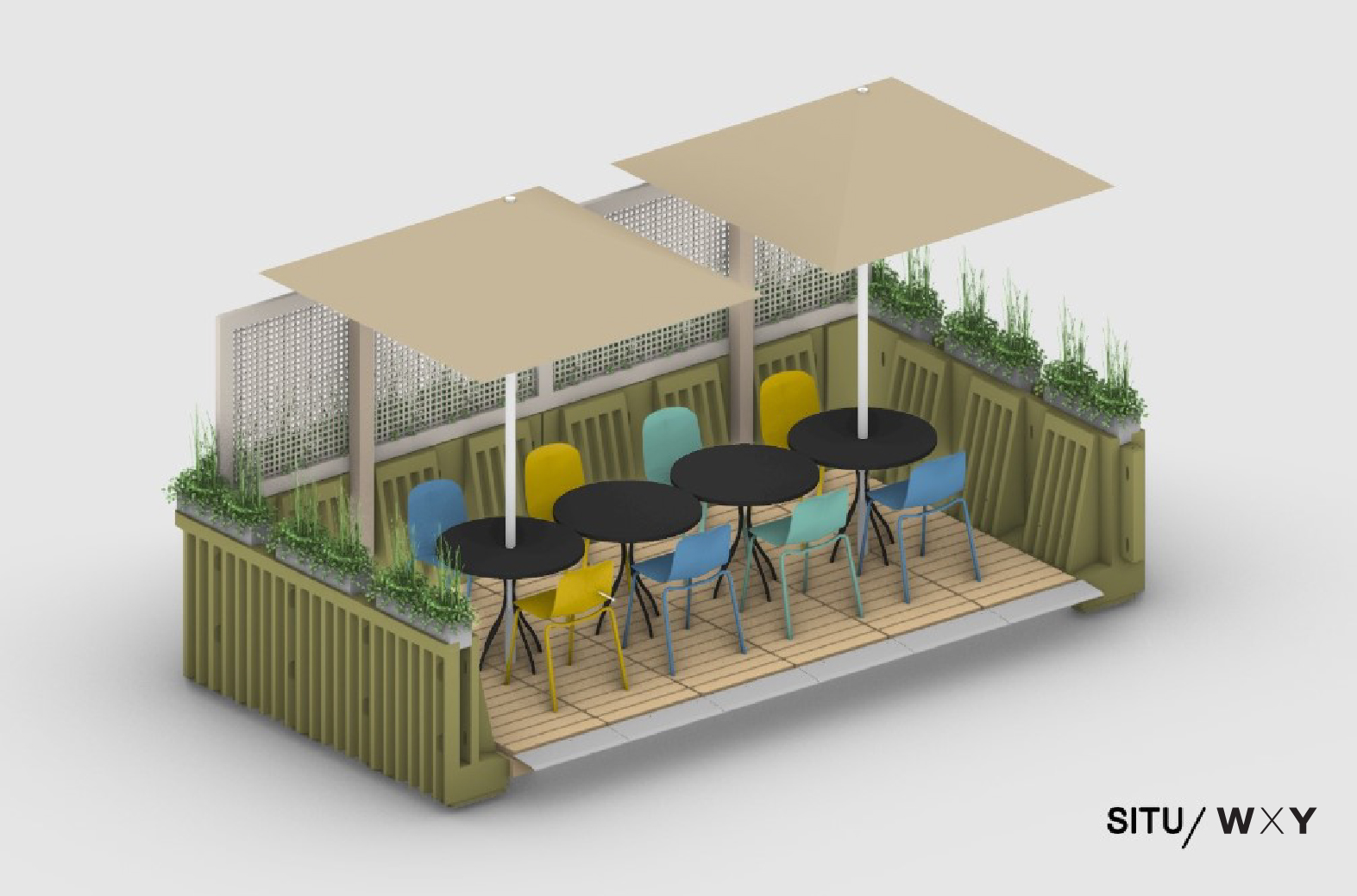 Example of a WXY/SITU-produced water-filled barrier designs