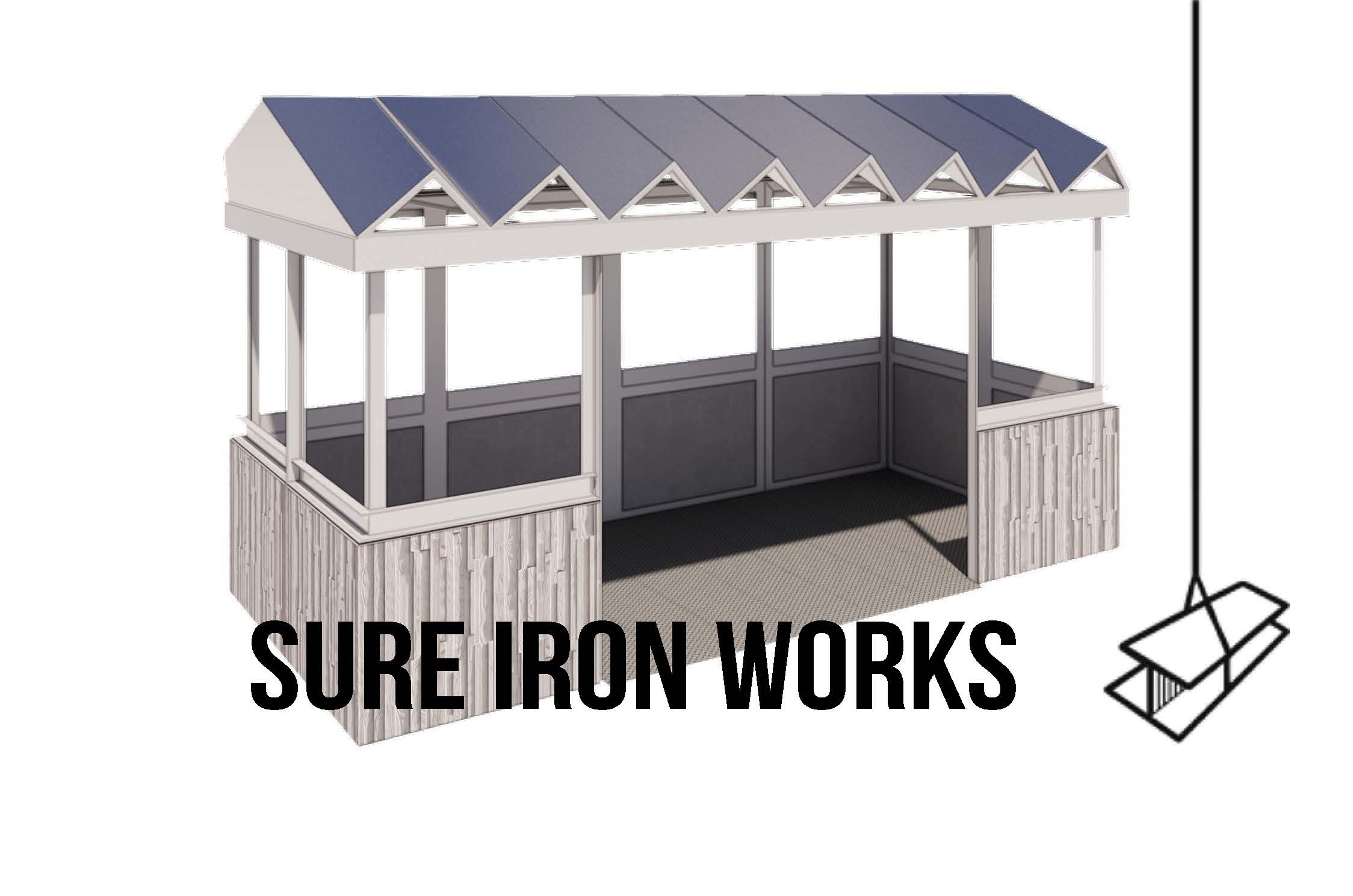 Example of Sure Iron Works-produced roadside installation