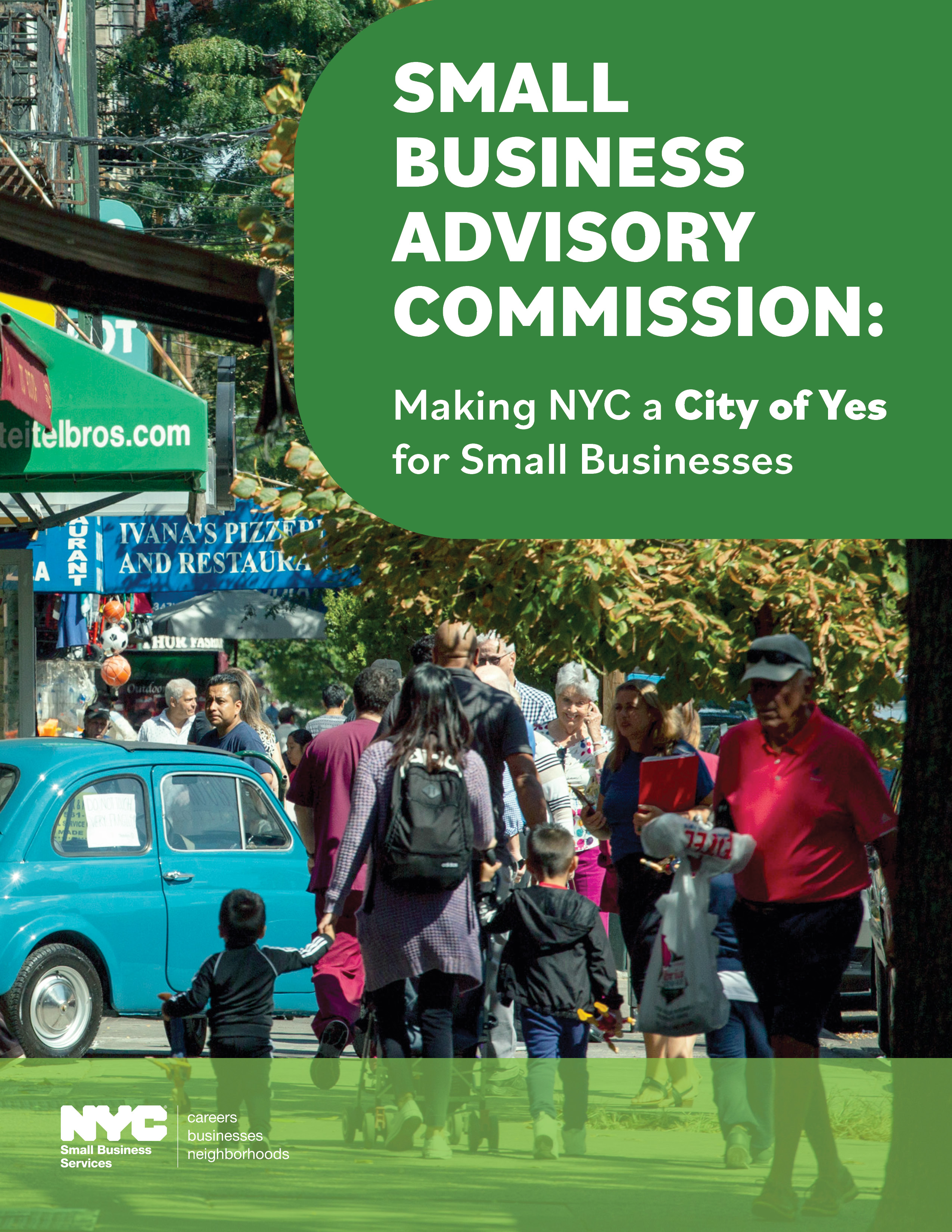 Small Business Advisory Commission Report Cover