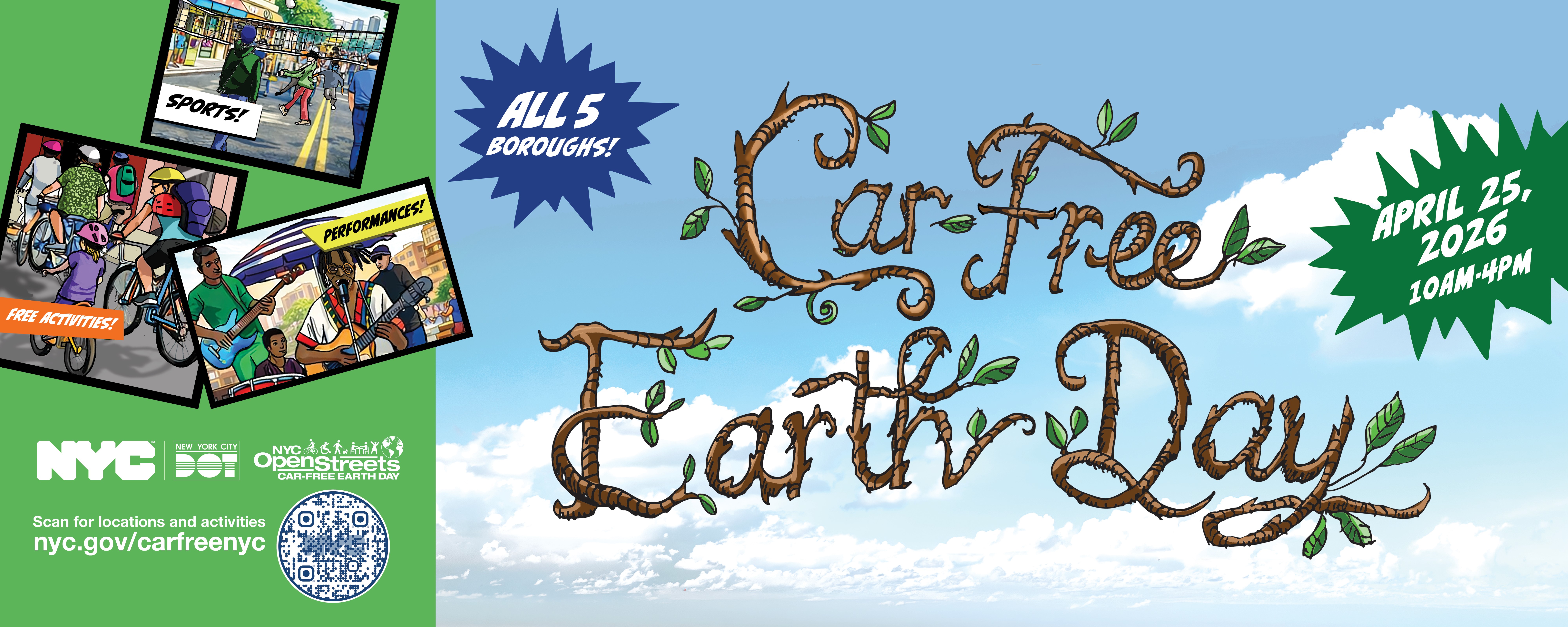 Programming at Car-Free Earth Day 2025 