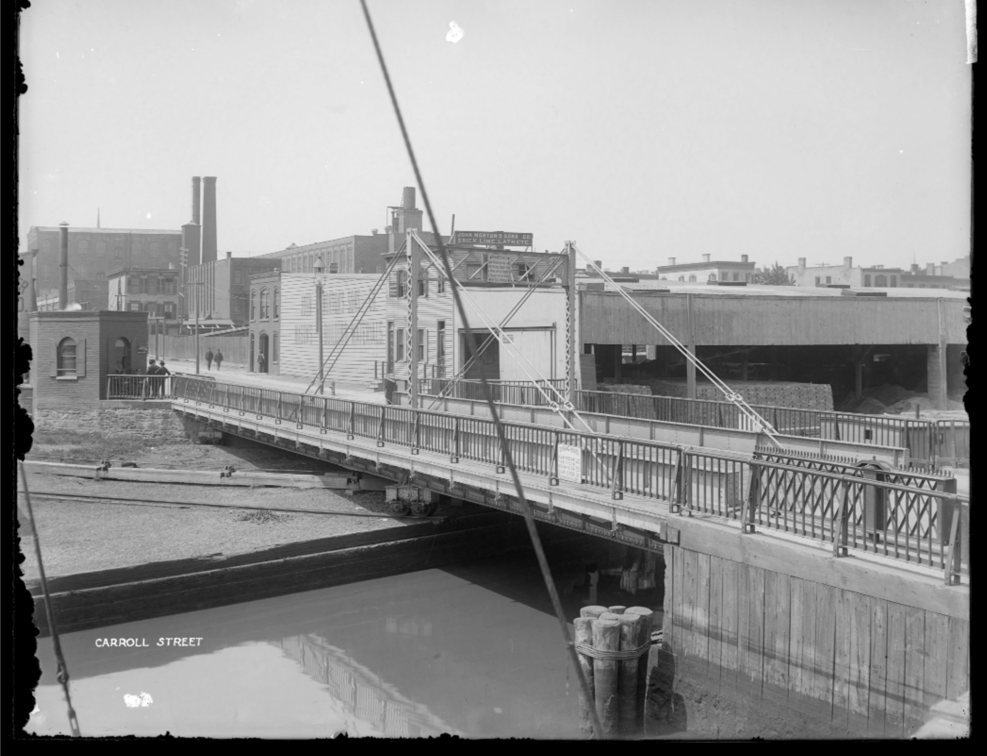 Historic photograph of the Carroll Street Bridge in 1903.