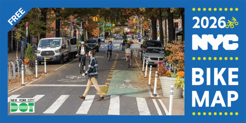 The 2026 NYC Bike map is available for free online and in-print at bike shops across the five boroughs.